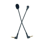 ZJ033MR-03 Plugue de Ângulo 3.5mm com 4 Níveis de Pino 19cm Headset Gaming com Microfone ao Vivo para Placa de Som, Ângulo com 4 Níveis de Pino 17cm