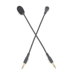 ZJ033MR-03 Plugue Reto Mono 3.5mm 19cm Headset Gaming com Microfone ao Vivo para Placa de Som, Plugue Reto Mono 17cm