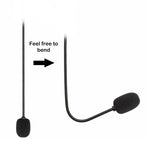 ZJ033MR-03 Plugue Reto Estéreo 3.5mm 19cm Headset Gaming com Microfone ao Vivo para Placa de Som, Plugue Reto Estéreo 19cm