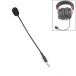 ZJ033MR-03 Plugue Reto 3.5mm com 4 Níveis de Pino 19cm Headset Gaming com Microfone ao Vivo para Placa de Som, Plugue Reto com 4 Níveis de Pino 19cm