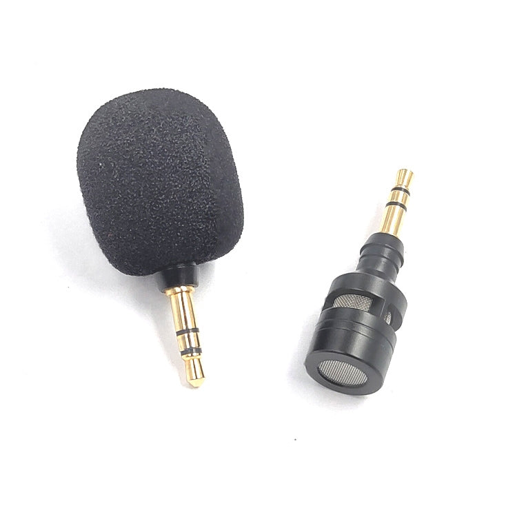 ZJ052MR-01 Microfone Mini Reto Estéreo 3.5mm para Telemóvel, Tablet e Máquina de Jogos, Estéreo