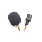 ZJ052MR-01 Microfone Mini Reto Estéreo 3.5mm para Telemóvel, Tablet e Máquina de Jogos, Estéreo
