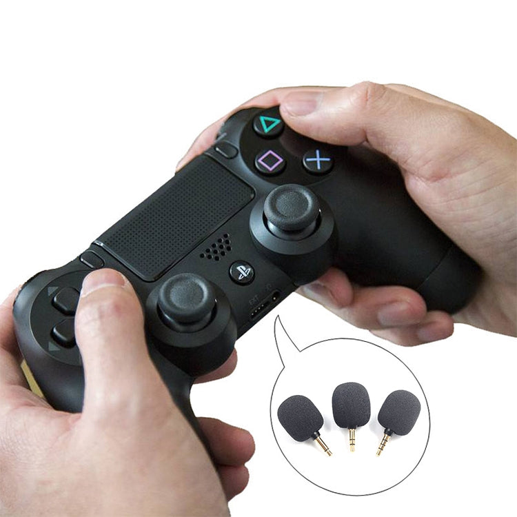 ZJ052MR-01 Microfone Mini Reto Estéreo 3.5mm para Telemóvel, Tablet e Máquina de Jogos, Estéreo