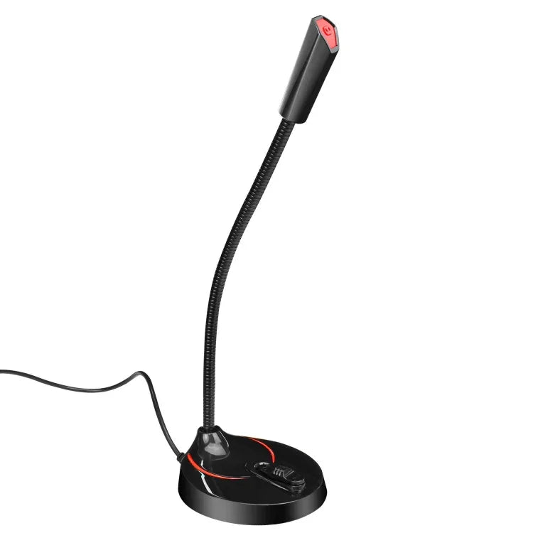Microfone USB para Computador HXSJ F12 Dobrável 360 Graus Sem Driver, Comprimento do Cabo: 2,2m