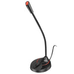 Microfone USB para Computador HXSJ F12 Dobrável 360 Graus Sem Driver, Comprimento do Cabo: 2,2m