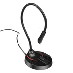 Microfone USB para Computador HXSJ F12 Dobrável 360 Graus Sem Driver, Comprimento do Cabo: 2,2m