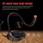 Microfone USB para Computador HXSJ F12 Dobrável 360 Graus Sem Driver, Comprimento do Cabo: 2,2m