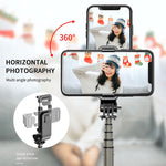 Tripé dobrável Bluetooth L03 em liga de alumínio com bastão de selfie, L03 branco, L03 preto