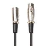 Cabo de Microfone XLR Macho 3 Pinos para XLR Fêmea 5m