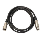 Cabo de Microfone XLR Macho 3 Pinos para XLR Fêmea 5m