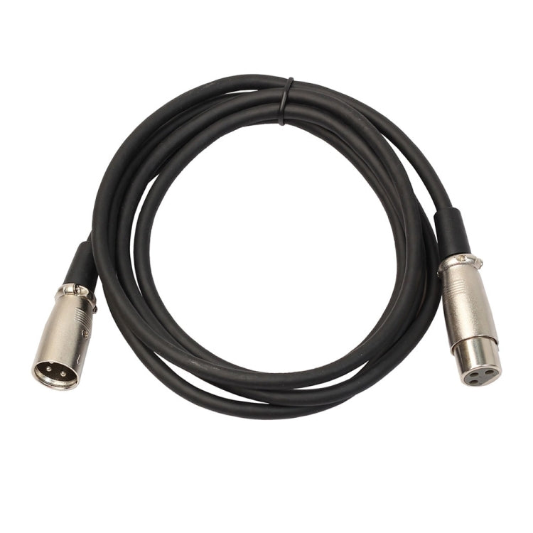 Cabo de Microfone XLR Macho 3 Pinos para XLR Fêmea 5m