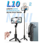 Suporte para telemóvel L10 Mini Bluetooth Selfie Stick Tripé, L10