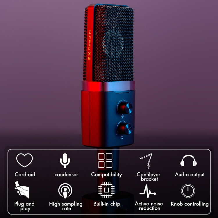 Kit de microfone USB para gravação Yanmai X3, X3