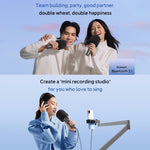 Microfone de karaokê original Xiaomi Mijia Bluetooth 5.1 estéreo com redução de ruído