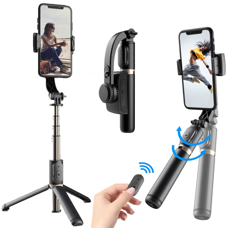 Estabilizador Gimbal Q08 com Controlo Remoto Bluetooth Tripé Bastão Selfie, Q08 (Preto), Q08 (Branco)