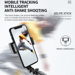 Estabilizador Gimbal Q08 com Controlo Remoto Bluetooth Tripé Bastão Selfie, Q08 (Preto), Q08 (Branco)