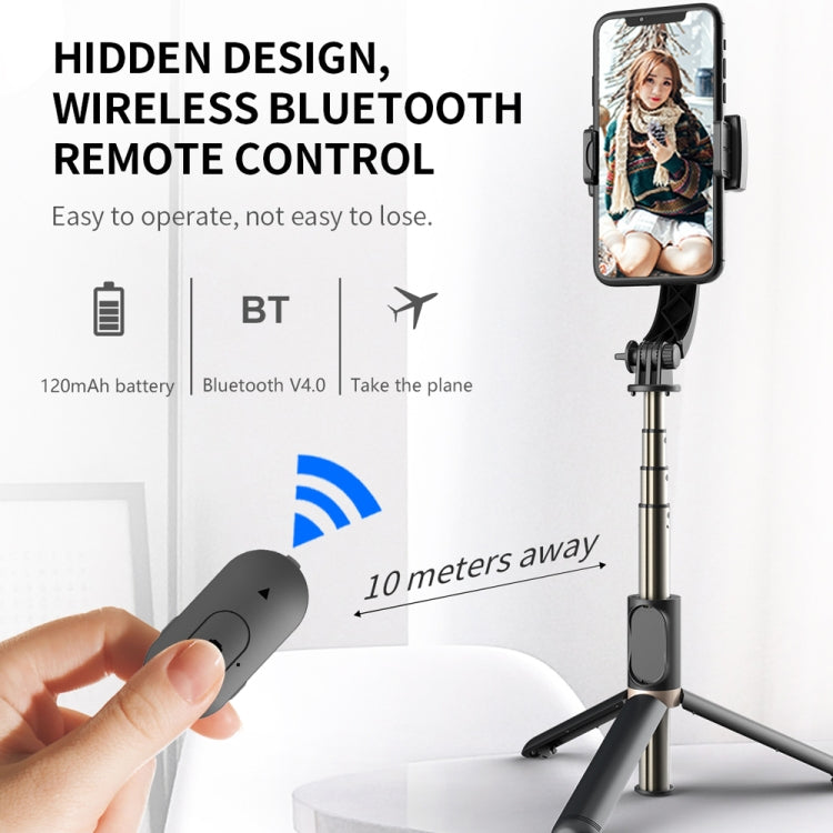 Estabilizador Gimbal Q08 com Controlo Remoto Bluetooth Tripé Bastão Selfie, Q08 (Preto), Q08 (Branco)