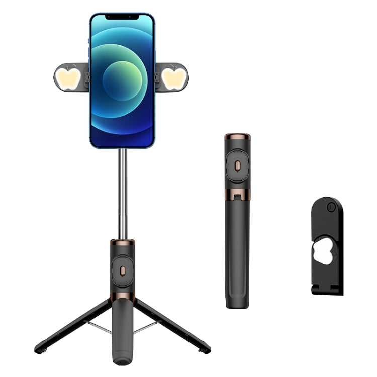 Tripé com Controlo Remoto Bluetooth e Luz Dupla de Preenchimento para Selfie, Luz Dupla de Preenchimento (Preto), Luz Dupla de Preenchimento (Verde), Luz Dupla de Preenchimento (Vermelho), Luz Dupla de Preenchimento (Amarelo)