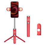 Tripé com Controlo Remoto Bluetooth e Luz Dupla de Preenchimento para Selfie, Luz Dupla de Preenchimento (Preto), Luz Dupla de Preenchimento (Verde), Luz Dupla de Preenchimento (Vermelho), Luz Dupla de Preenchimento (Amarelo)