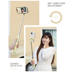 Tripé com Controlo Remoto Bluetooth e Luz Dupla de Preenchimento para Selfie, Luz Dupla de Preenchimento (Preto), Luz Dupla de Preenchimento (Verde), Luz Dupla de Preenchimento (Vermelho), Luz Dupla de Preenchimento (Amarelo)