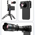 APEXEL F001 Suporte Estabilizador Manual Multifuncional Clipe para Lente de Telemóvel
