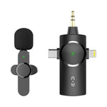 Microfone Lavalier Sem Fios com Redução de Ruído 3 em 1 AP031-1, AP031-1