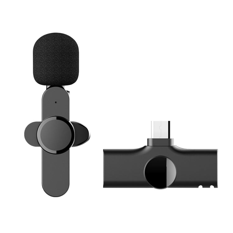 Microfone Lavalier Sem Fios para Transmissão ao Vivo com Interface Type-C / USB-C, Type-C