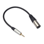 Cabo de Áudio TC210KM173 3,5mm Macho para XLR Macho, Comprimento: 0,3m, 3,5mm Macho para XLR Macho