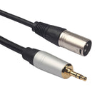 Cabo de Áudio TC210KM173 3,5mm Macho para XLR Macho, Comprimento: 0,3m, 3,5mm Macho para XLR Macho