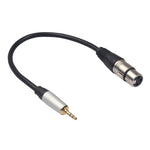 Cabo de Áudio TC210KF183 3,5mm Macho para XLR Fêmea, Comprimento: 0,3m, 3,5mm Macho para XLR Fêmea