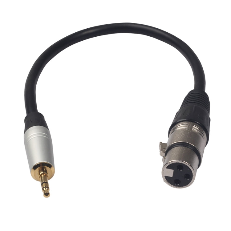 Cabo de Áudio TC210KF183 3,5mm Macho para XLR Fêmea, Comprimento: 0,3m, 3,5mm Macho para XLR Fêmea