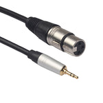 Cabo de Áudio TC210KF183 3,5mm Macho para XLR Fêmea, Comprimento: 0,3m, 3,5mm Macho para XLR Fêmea