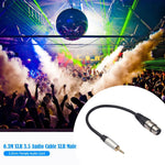 Cabo de Áudio TC210KF183 3,5mm Macho para XLR Fêmea, Comprimento: 0,3m, 3,5mm Macho para XLR Fêmea