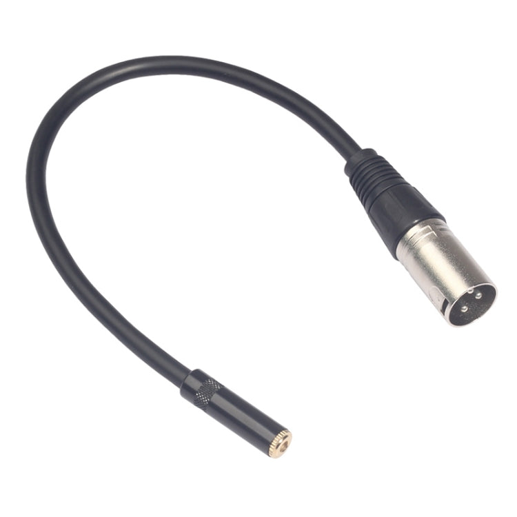 Cabo de áudio TC227K17-03 com ficha fêmea de 3,5mm para ficha macho XLR, comprimento: 0,3m, 3,5mm fêmea para XLR macho