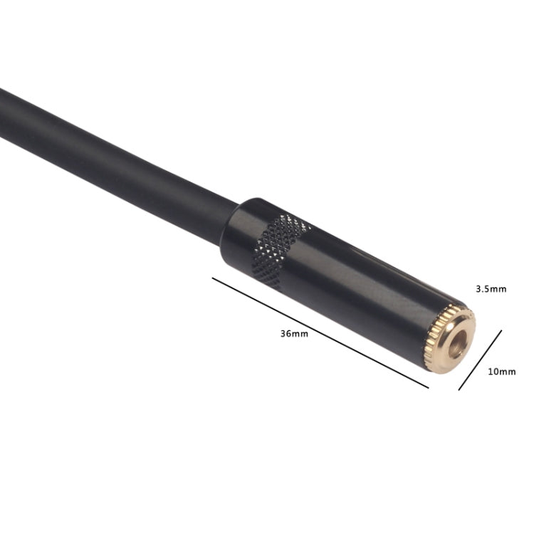 Cabo de áudio TC227K17-03 com ficha fêmea de 3,5mm para ficha macho XLR, comprimento: 0,3m, 3,5mm fêmea para XLR macho