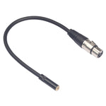 TC227K18-03 Cabo de Áudio Fêmea 3,5mm para XLR Fêmea, Comprimento: 0,3m, 3,5mm Fêmea para XLR Fêmea