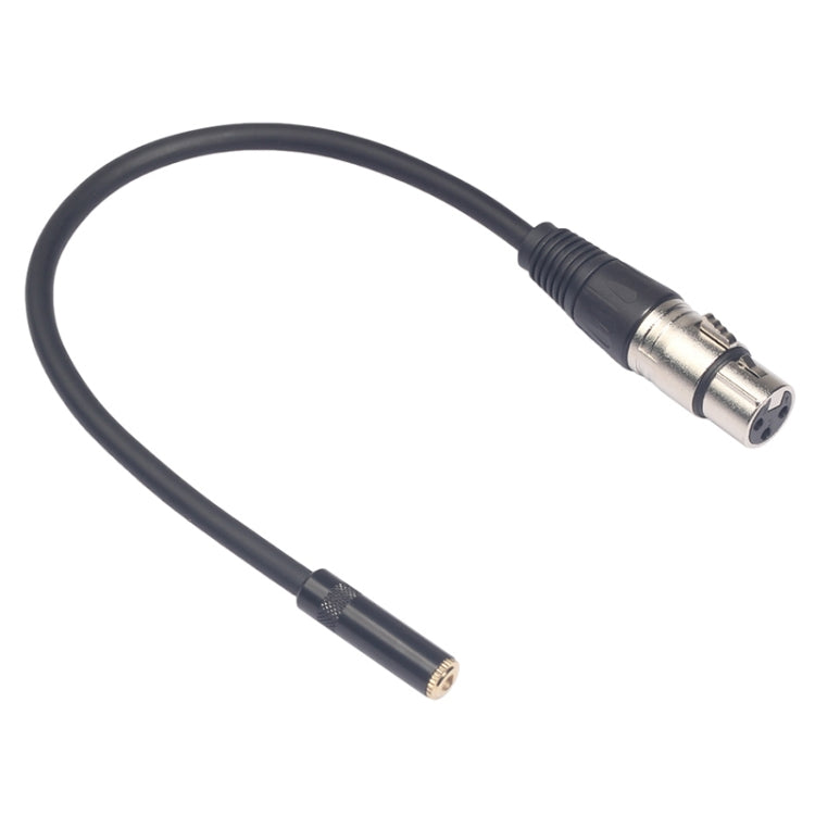 TC227K18-03 Cabo de Áudio Fêmea 3,5mm para XLR Fêmea, Comprimento: 0,3m, 3,5mm Fêmea para XLR Fêmea
