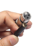 TC227K18-03 Cabo de Áudio Fêmea 3,5mm para XLR Fêmea, Comprimento: 0,3m, 3,5mm Fêmea para XLR Fêmea