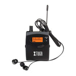 Sistema de monitor intra-auricular sem fios UHF para cantor de palco XTUGA RW2080, recetor BodyPack único RW2080