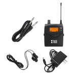 Sistema de monitor intra-auricular sem fios UHF para cantor de palco XTUGA RW2080, recetor BodyPack único RW2080