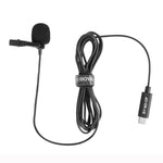 BOYA BY-M3-OP Microfone Lavalier Digital Clip-on para DJI OSMO Pocket, BY-M3-OP