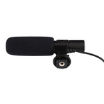MIC-02 Microfone Estéreo de Som Claro com Frequência de 30-18000Hz para Smartphone, Comprimento do Cabo: 28cm