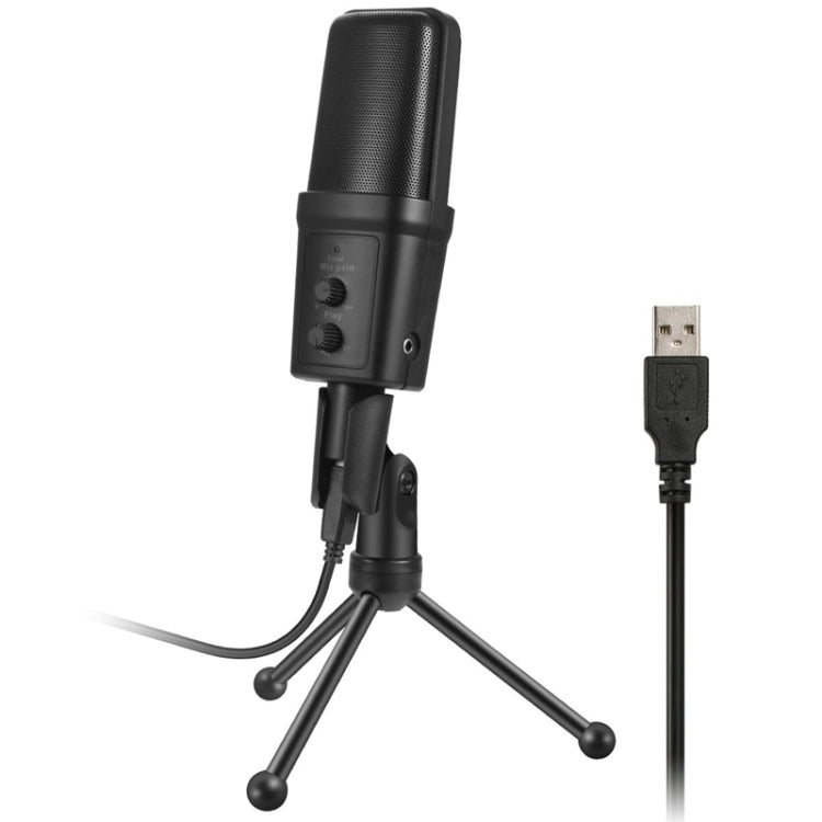 Yanmai SF-970 Microfone Condensador Profissional para Gravação de Som com Suporte Tripé & Cabo USB, Comprimento do Cabo: 1,8m