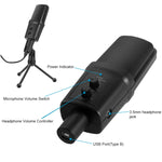 Yanmai SF-970 Microfone Condensador Profissional para Gravação de Som com Suporte Tripé & Cabo USB, Comprimento do Cabo: 1,8m
