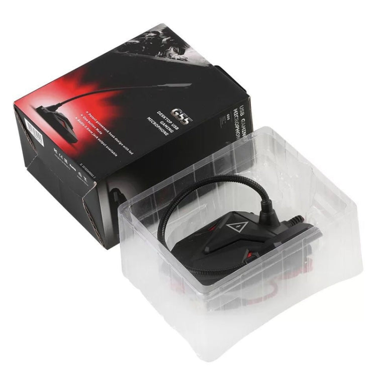 Microfone de Jogo Capacitivo G55 com Indicador LED