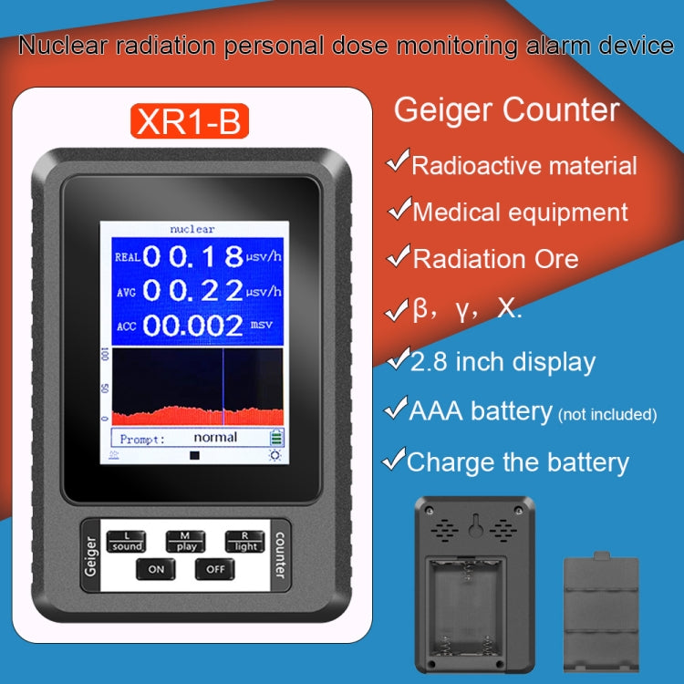 Detector de Radiação Nuclear com Ecrã Digital XR1-B