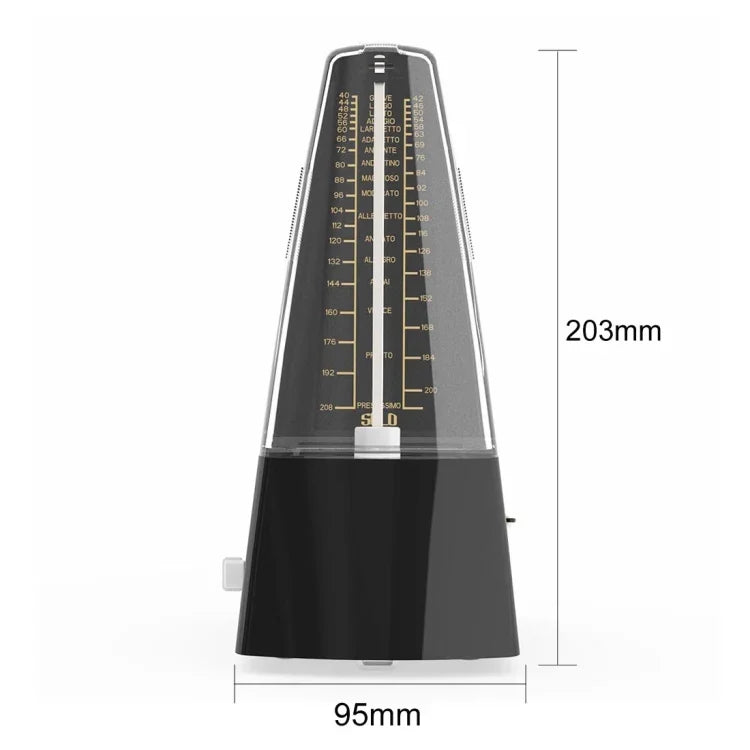 Metrónomo Mecânico Universal para Piano Guitarra Bateria Violino Cítara, Versão Clássica, Versão Clássica