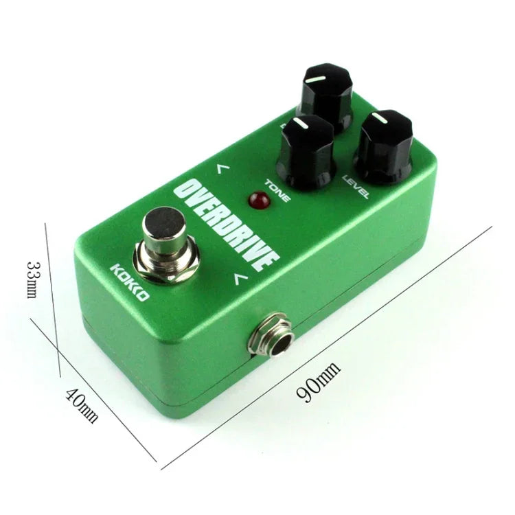 Pedal de Efeitos Monobloco de Sobrecarga de Som de Tubo Mini Guitarra Elétrica KOKKO FOD3, FOD3