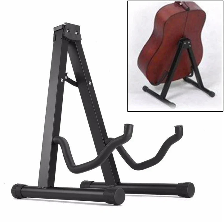 Suporte Universal Dobrável Vertical em Metal para Guitarra, Suporte de Guitarra em Metal
