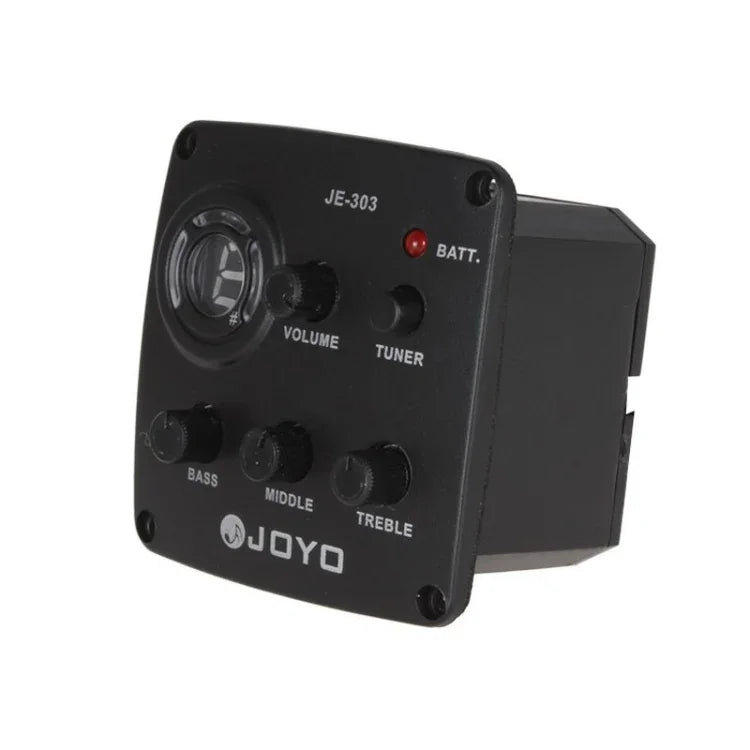 JOYO JE-303 Captador de Guitarra com Pré-amplificador, Equalizador de 3 Bandas e Afinador, JE-303